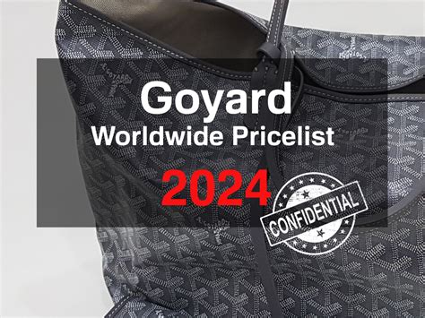 price of goyard|Goyard price list.